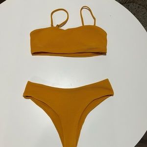Mustard Color Zaful bikini